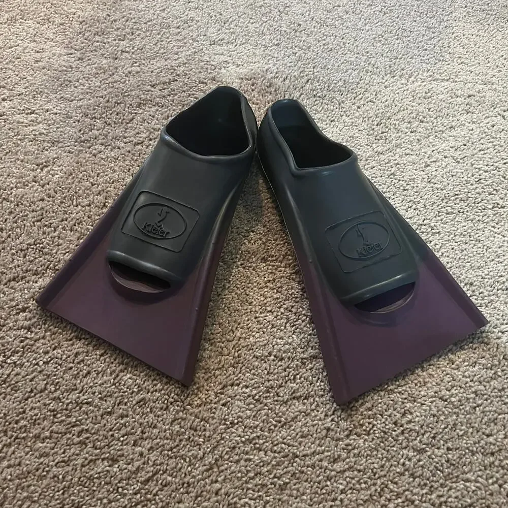 Kiefer Dive Fins Swim Fins Size 3-5 / 36 - 37 Gray & Purple